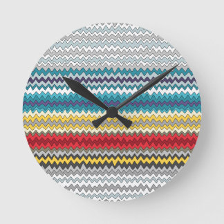 kosmisch Zickzack Runde Wanduhr