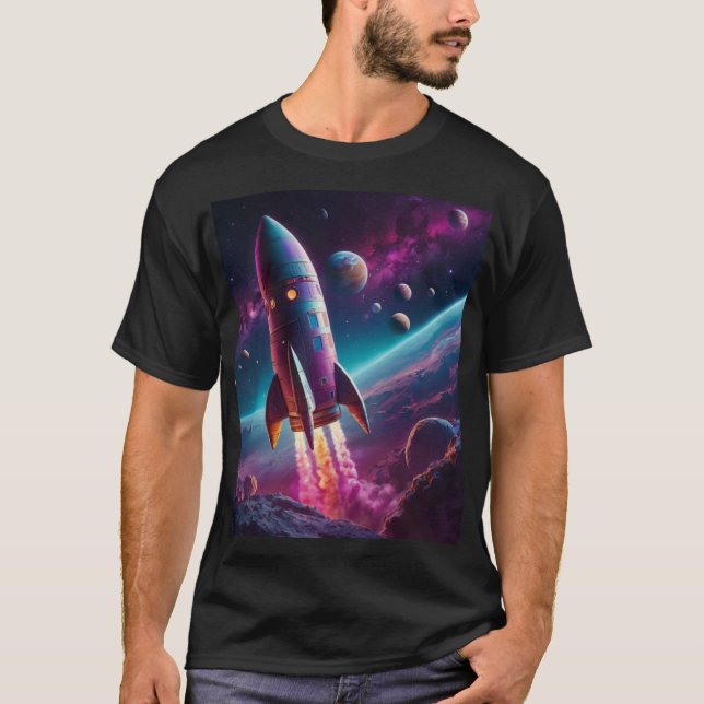 Kosmische Abenteuer T-Shirt (Vorderseite)