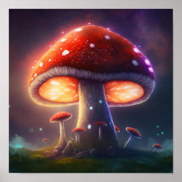 Kosmische Amanita Muscaria Poster