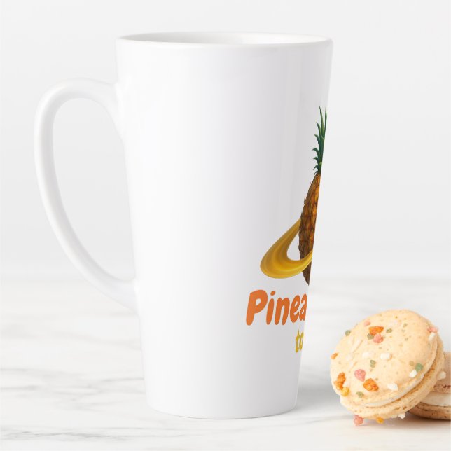 Kosmische Ananas mit Saturn Ring Orbit Milchtasse (Beispiel)