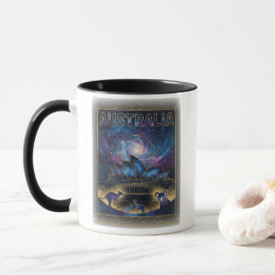 Kosmische Australien Sydney Himmels Kunst Tasse