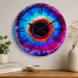 Kosmische Black Hole Wand Farbige Galaxie Astronom Große Wanduhr