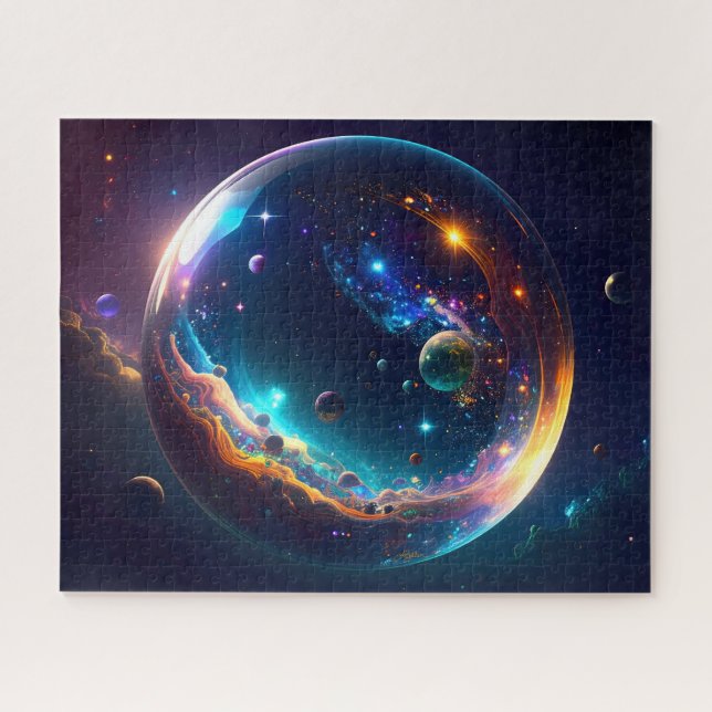 Kosmische Blase Galaxie Fantasy Art (Horizontal)