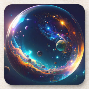 Kosmische Blasen-Galaxie-Fantasie-Kunst Getränkeuntersetzer