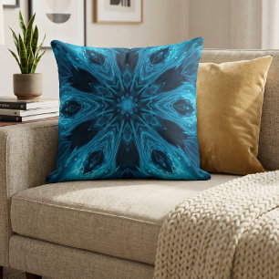 Kosmische Blaue Mandala Kissen