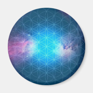 Kosmische Blume des Lebens Magnet