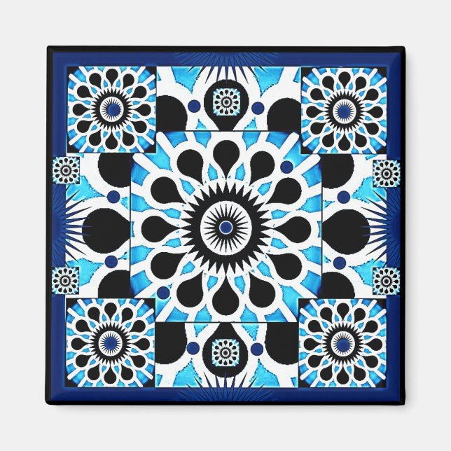 Kosmische Blume III Magnet (Vorne)