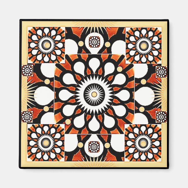 Kosmische Blume Magnet (Vorne)