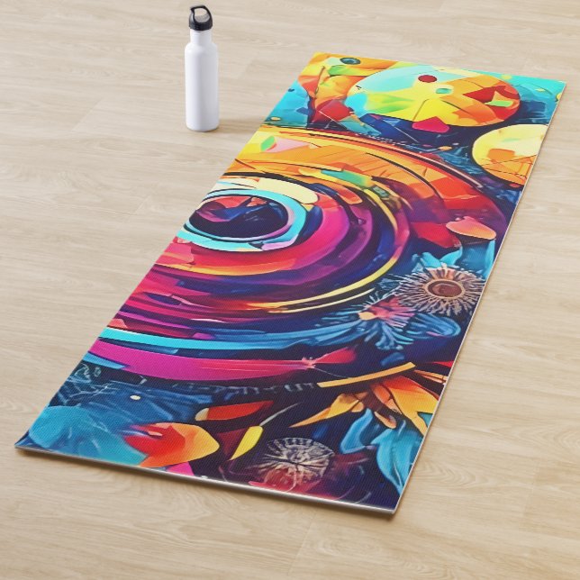 kosmische Blumenfusion Yogamatte (Beispiel)