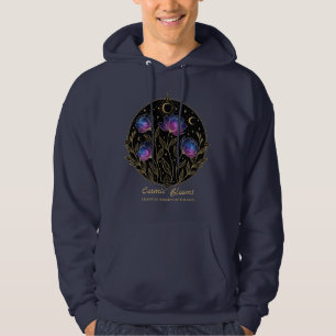 Kosmische Blüten – Himmlisches Blumenmandala Hoodie