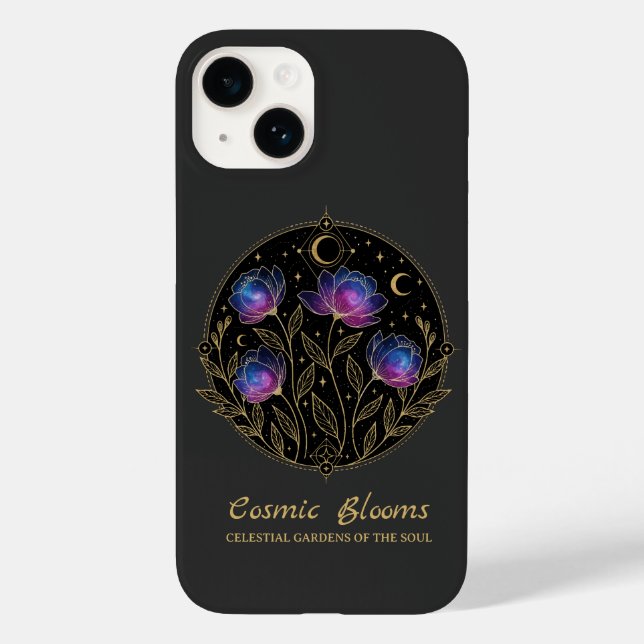 Kosmische Blüten – Zellulares Blumenmandala Case-Mate iPhone 14 Hülle (Rückseite)