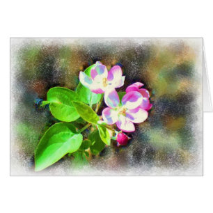 Kosmische Blütenkarte