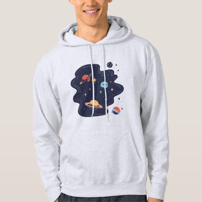 Kosmische Drift Hoodie (Vorderseite)