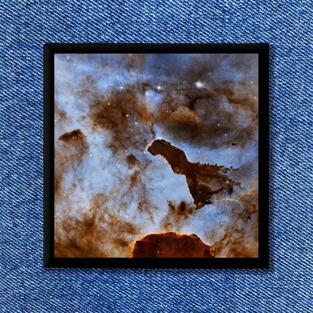 Kosmische Eis-Himmelsraum-Foto Button (Cosmic Ice Carina Nebula Celestial Space Photo Button)