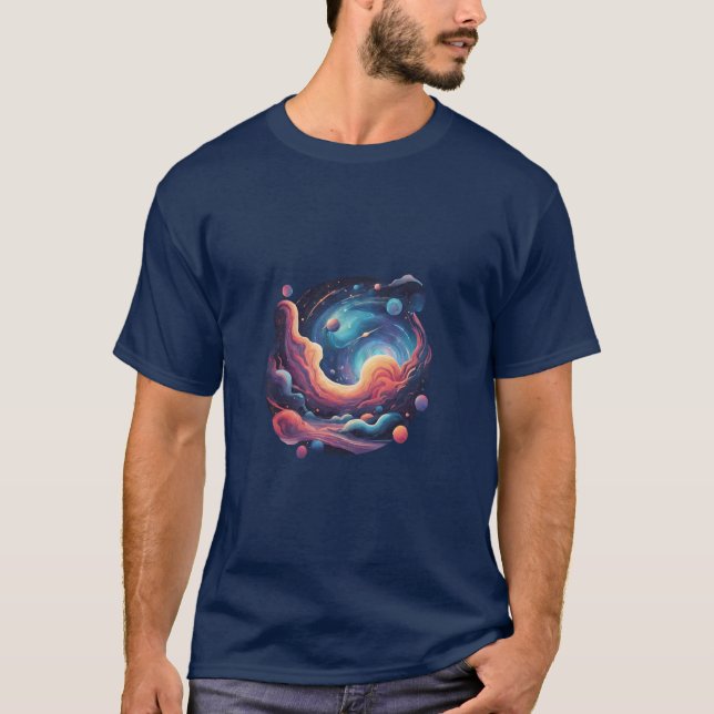 Kosmische Energien: T - Shirt-Plan für eine große  T-Shirt (Vorderseite)