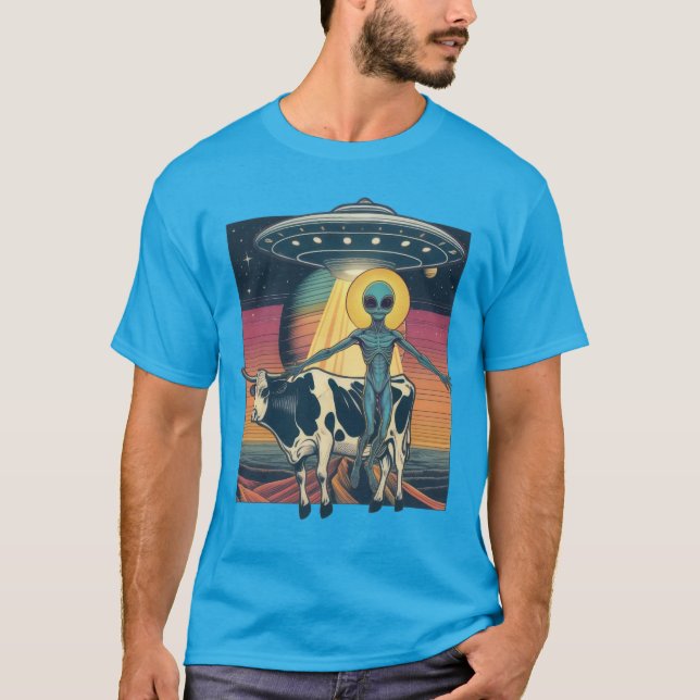 Kosmische Entführung von landwirtschaftlichen Betr T-Shirt (Vorderseite)