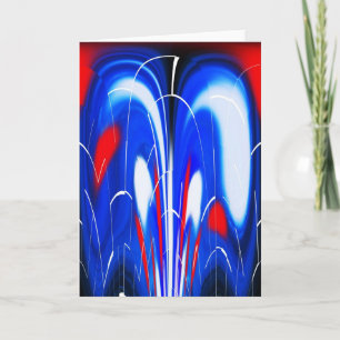 Kosmische Eruptionen Feiertagskarte