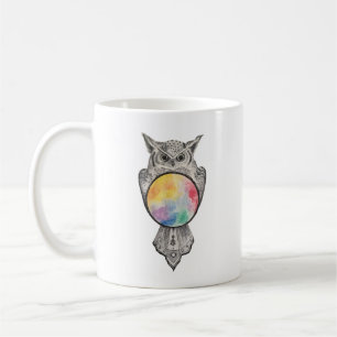 Kosmische Eulen-Tasse Kaffeetasse