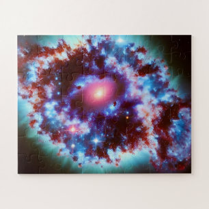 Kosmische Explosion lila und blauer Unterwasserwol