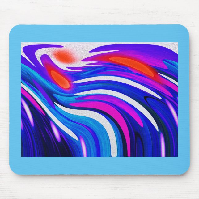 Kosmische Fließkunst Mousepad (Vorne)