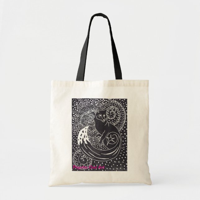Kosmische Fox-Tasche Tragetasche (Vorne)