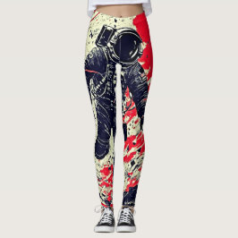 Kosmische Fragmentierung: Astronaut im Weltraum ve Leggings