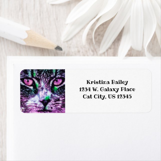 Kosmische Galaxie Katzenröcke Lila und grün (Insitu)