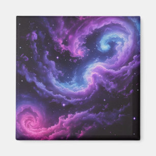 Kosmische Galaxie-Nebel-Abstrakt-Raum-Kunst-Design Magnet