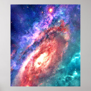 Kosmische Galaxie Poster