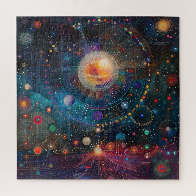 Kosmische Galaxie-Puzzle (Vertikal)