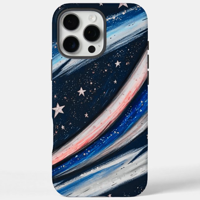 Kosmische Galaxie Swirl Handy Fall iPhone 16 Pro Max Hülle (Rückseite)