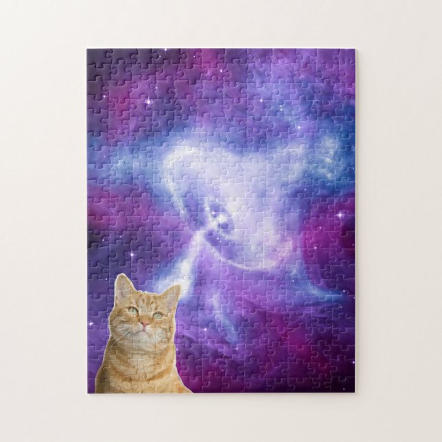 Kosmische Galaxie Weltraumkatze (Vertikal)