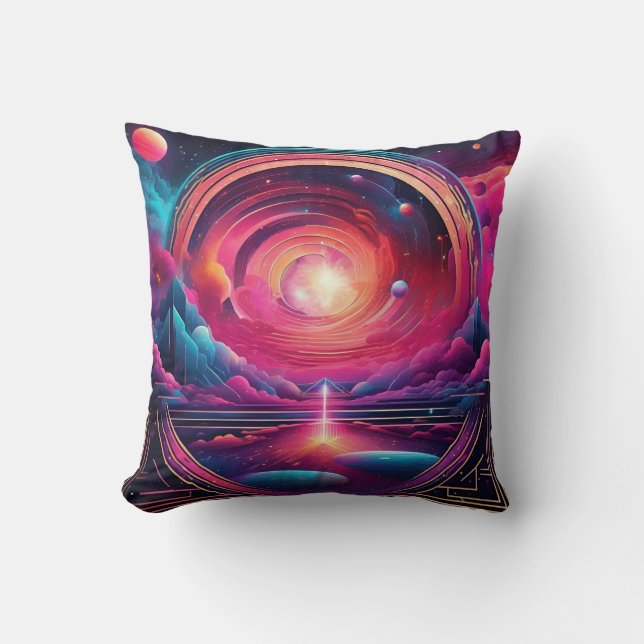 Kosmische Geometrie Kissen (Vorderseite)