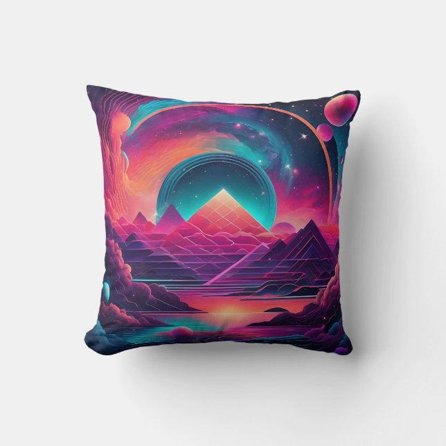 Kosmische Geometrie Kissen (Vorderseite)