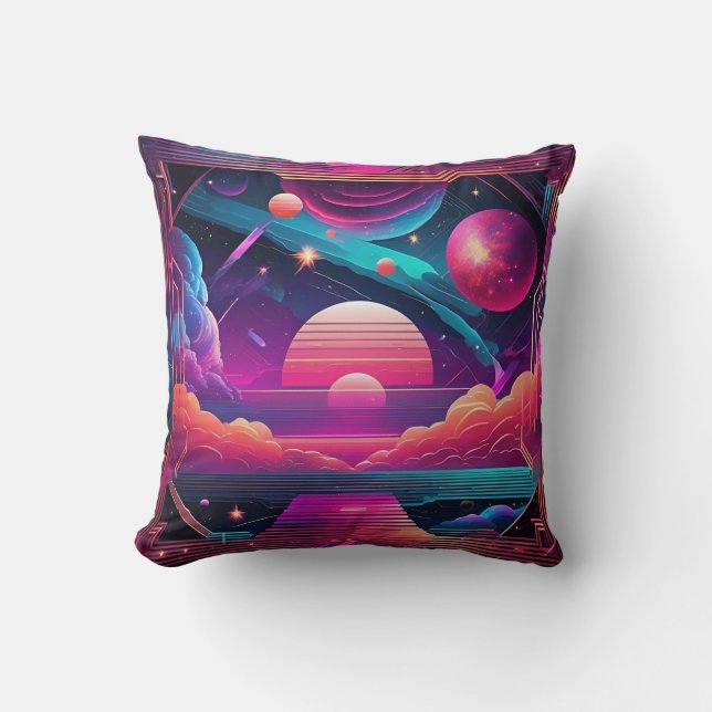 Kosmische Geometrie Kissen (Vorderseite)