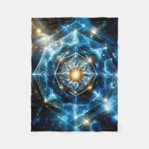 Kosmische Geometrie Mandala Stern Universum Abstra Fleecedecke