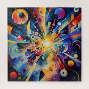 Kosmische geometrische Explosion Abstrakt