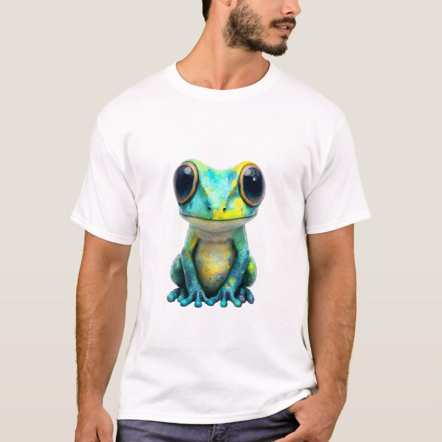 Kosmische gesprenkelte Baumfroschmänner T-Shirt (Vorderseite)