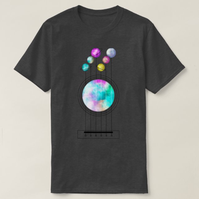 Kosmische Gitarre T-Shirt (Design vorne)