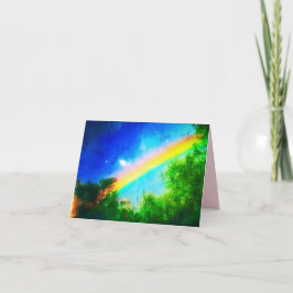 KOSMISCHE GRUSS-KARTE DES REGENBOGEN-VERDE KARTE