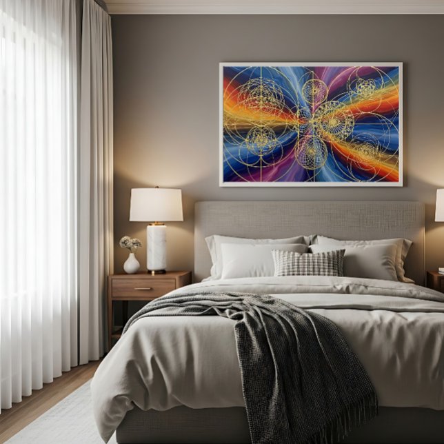 Kosmische Heilige Geometrie Leinwanddruck (Von Creator hochgeladen)
