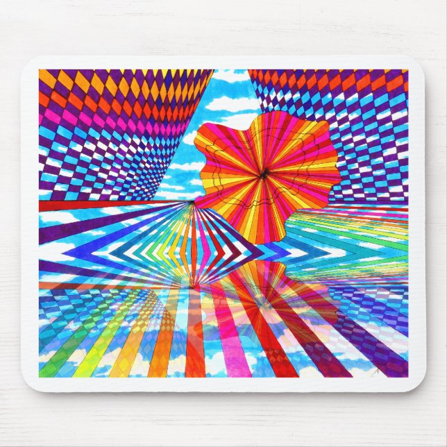 Kosmische helle geometrische mousepad (Vorne)