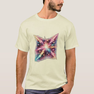 Kosmische Herzstoß-Galaxie-Sternenexplosion-Ästhet T-Shirt