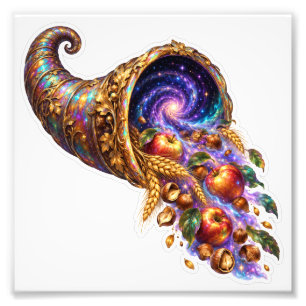 Kosmische Horn des Füllhorns Ernteportal Fotodruck