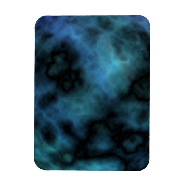 Kosmische Imitate Blauer Marmor Magnet (Vertikal)