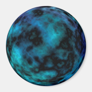 Kosmische Imitate Blauer Marmor Magnet