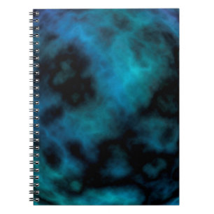 Kosmische Imitate Blauer Marmor Notizblock