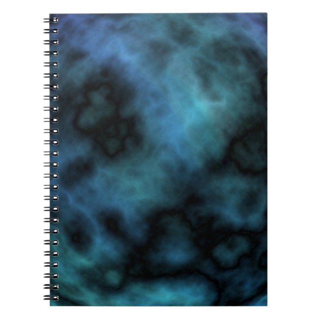 Kosmische Imitate Blauer Marmor Notizblock (Vorderseite)