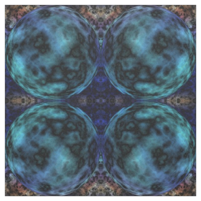 Kosmische Imitate Blauer Marmor Stoff (Muster)