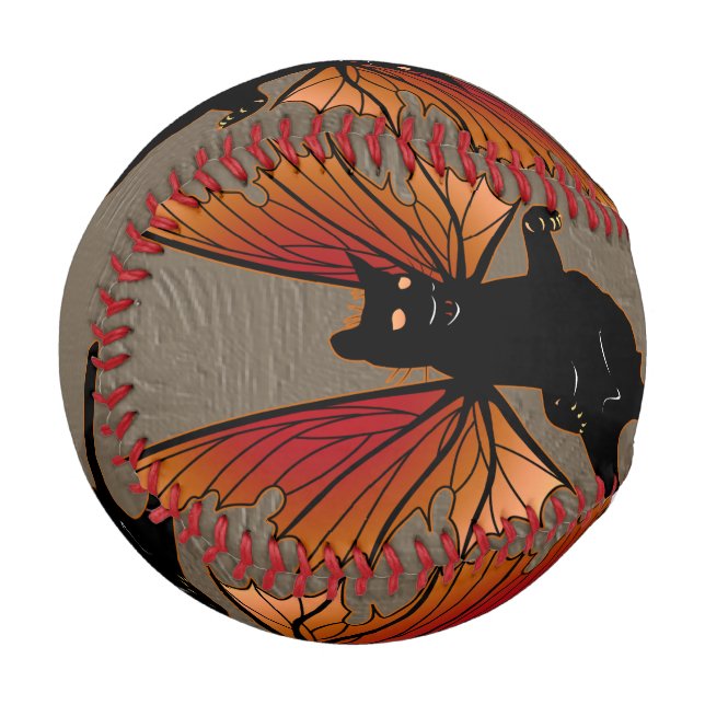 Kosmische Katze Acorn Baseball (Vorderseite Links)